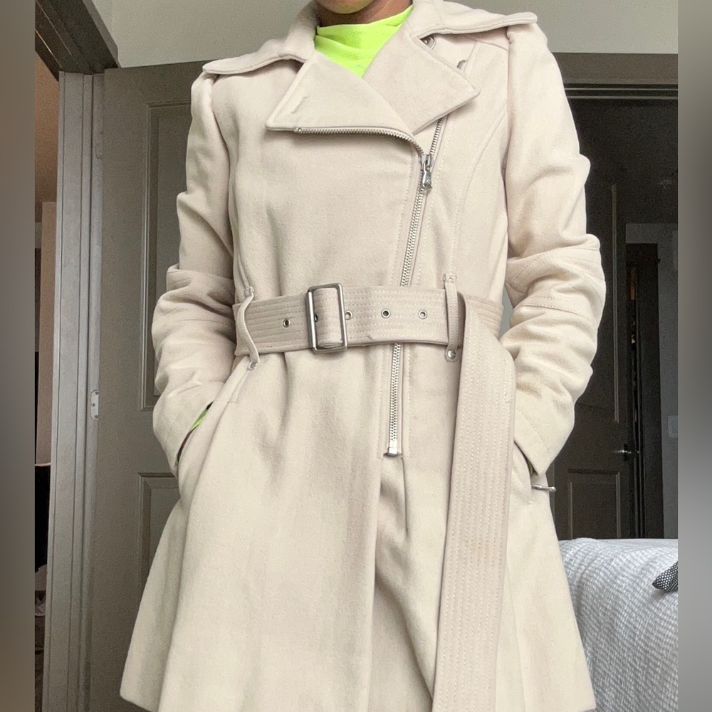 Kenneth Cole Pleated Peacoat